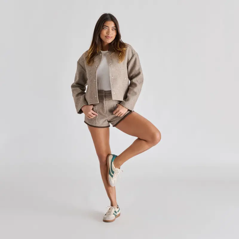 Merit Sneakers White Green Leather 2