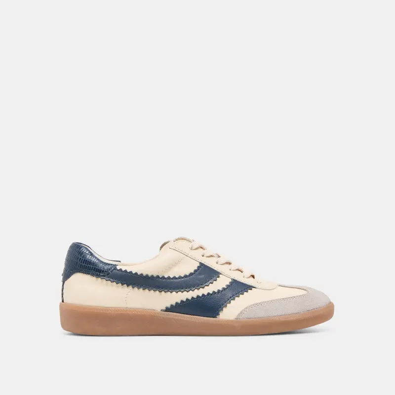 Merit Sneakers White Navy Leather 1