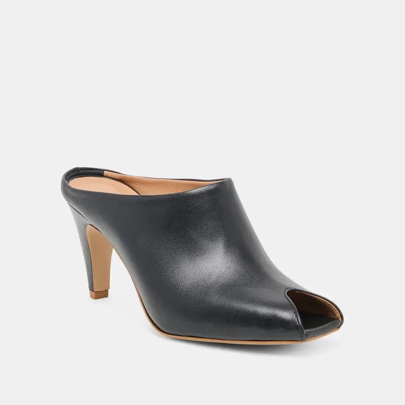Mery Heels Black Leather 2