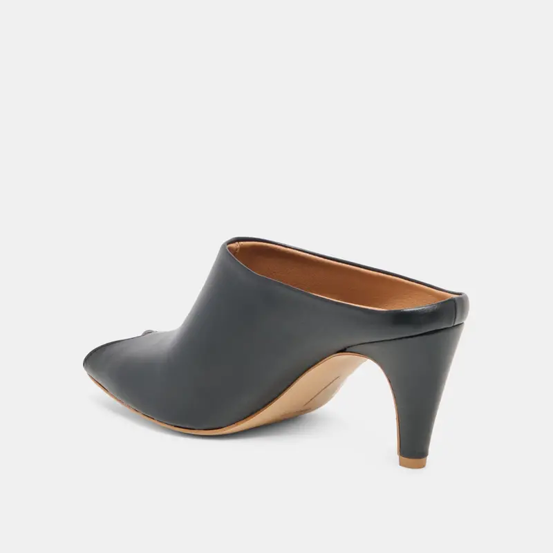 Mery Heels Black Leather 5