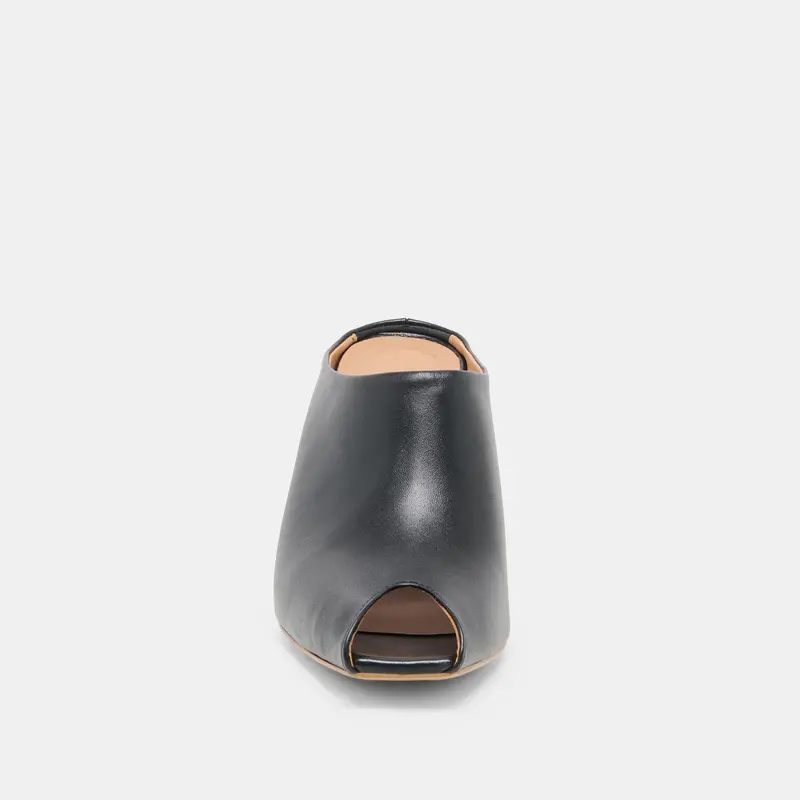 Mery Heels Black Leather 6