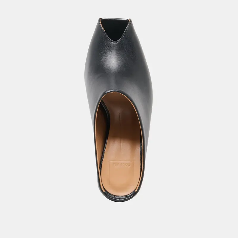 Mery Heels Black Leather 8
