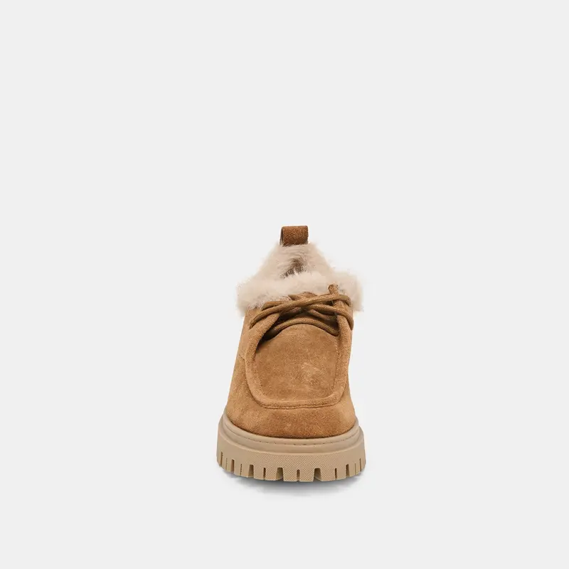 Milza Plush Loafers Lt Brown Suede 8