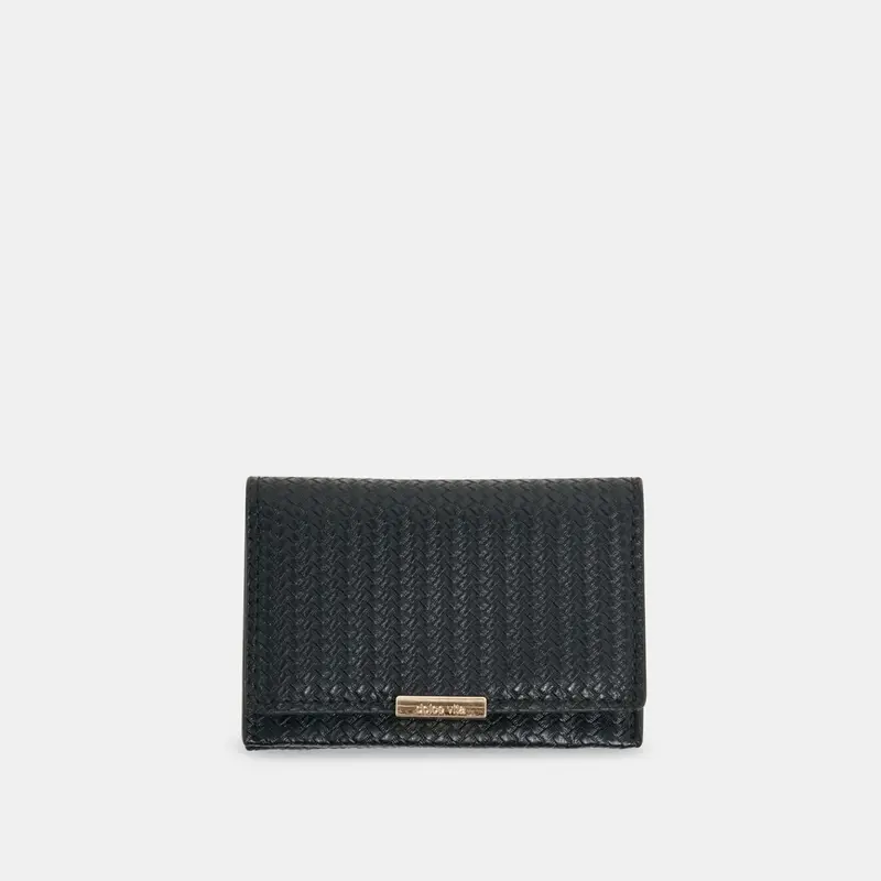 Mini-Me Wallet Black Woven Stella 1