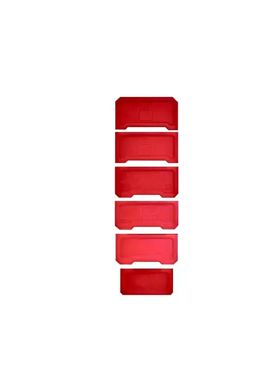 Minimalist Key Fob V3 - Red Buttons 1