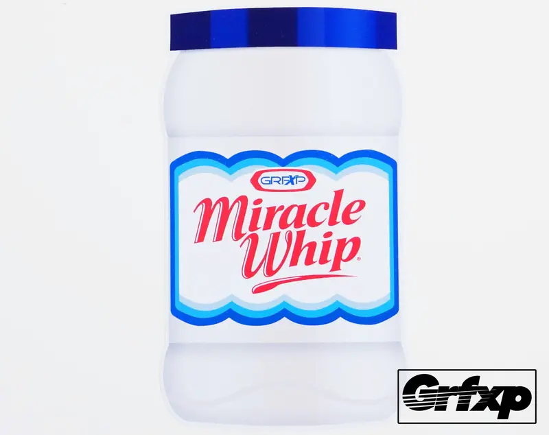 Miracle Whip Printed Sticker 1
