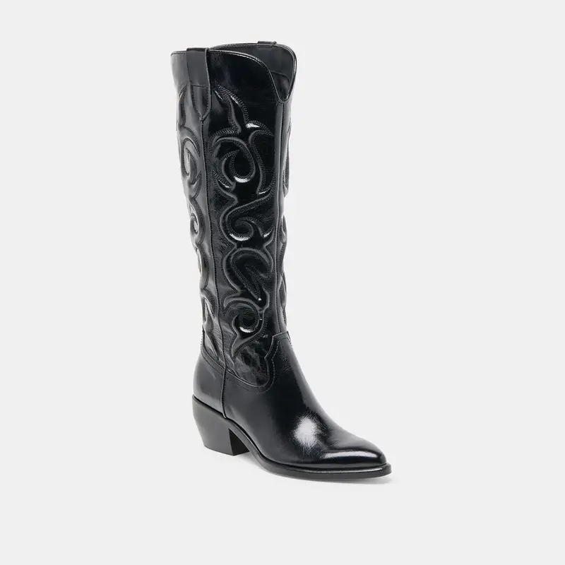 Mirla Boots Black Leather 3