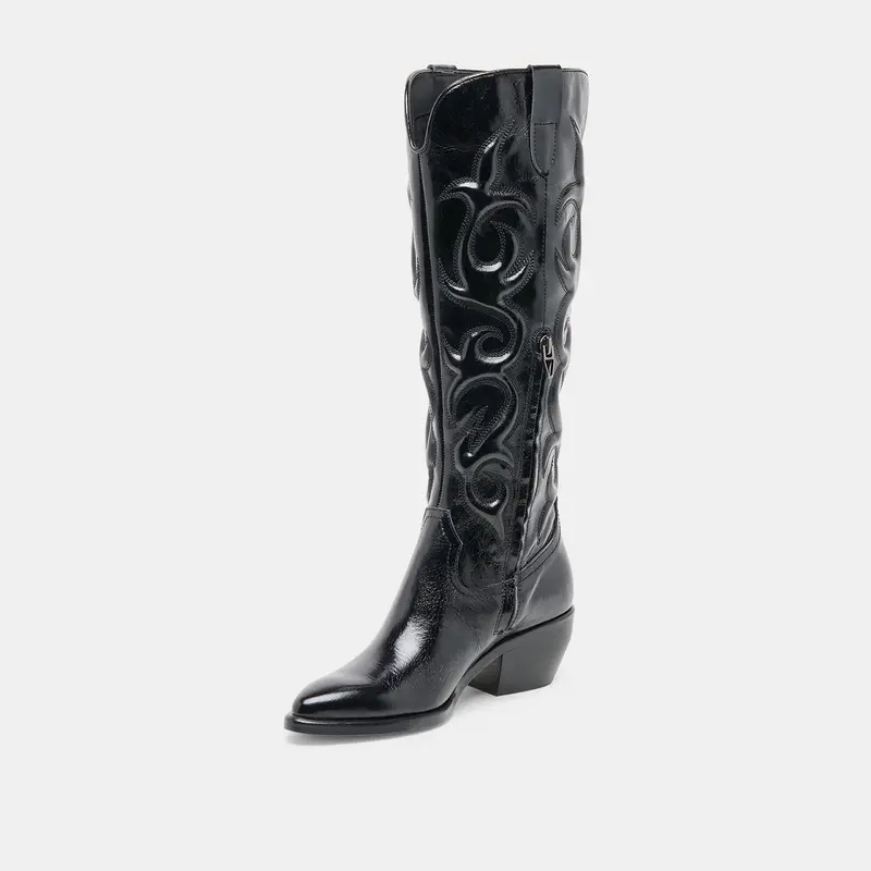 Mirla Boots Black Leather 5