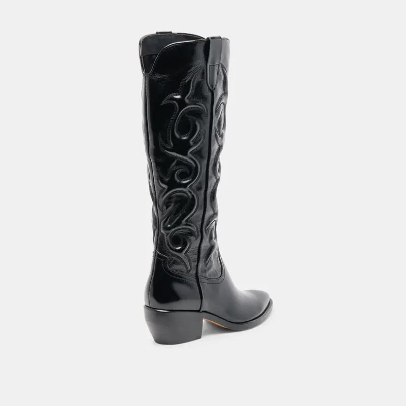 Mirla Boots Black Leather 7