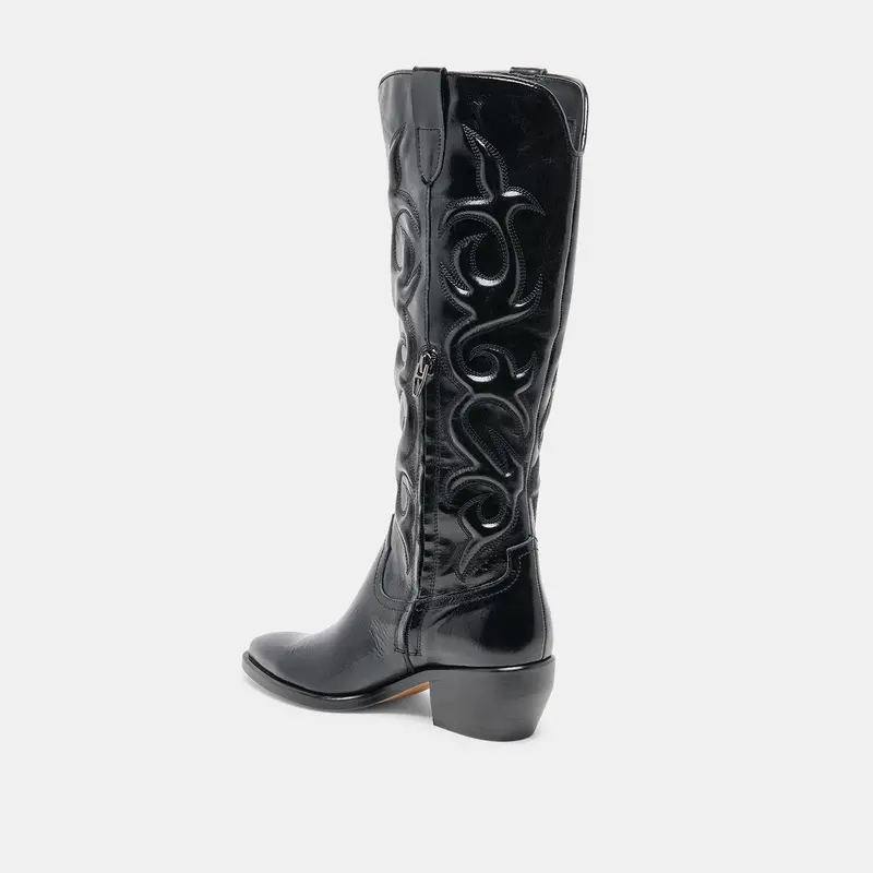 Mirla Boots Black Leather 9