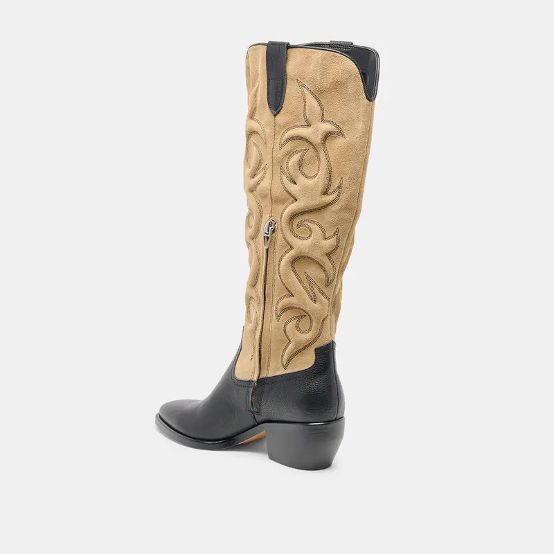 Mirla Boots Black Multi Leather 7