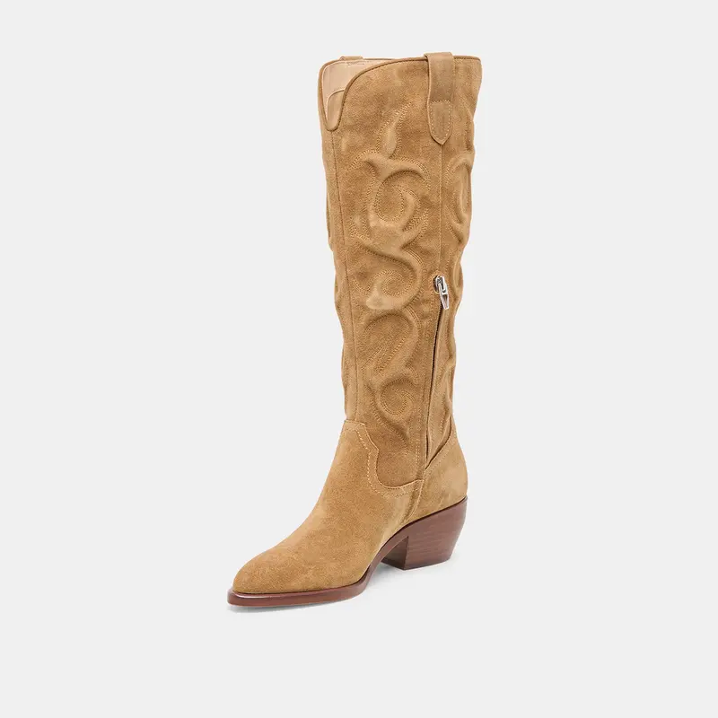 Mirla Boots Lt Brown Suede 7