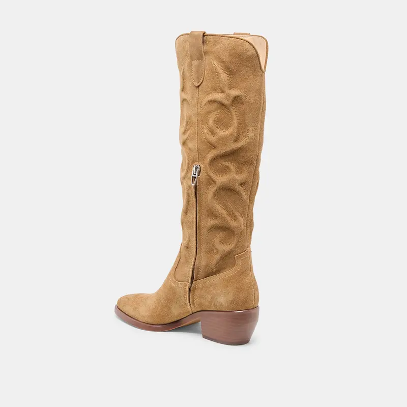 Mirla Boots Lt Brown Suede 9