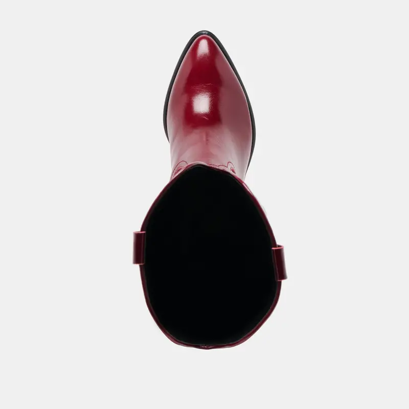Mirla Extra Wide Calf Boots Oxblood Leather 14