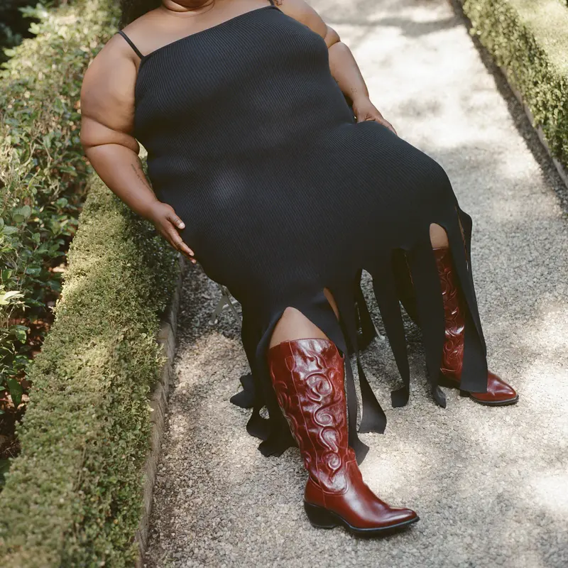 Mirla Extra Wide Calf Boots Oxblood Leather 9