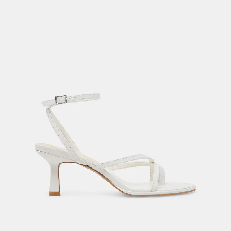 Morah Heels True White Leather 1