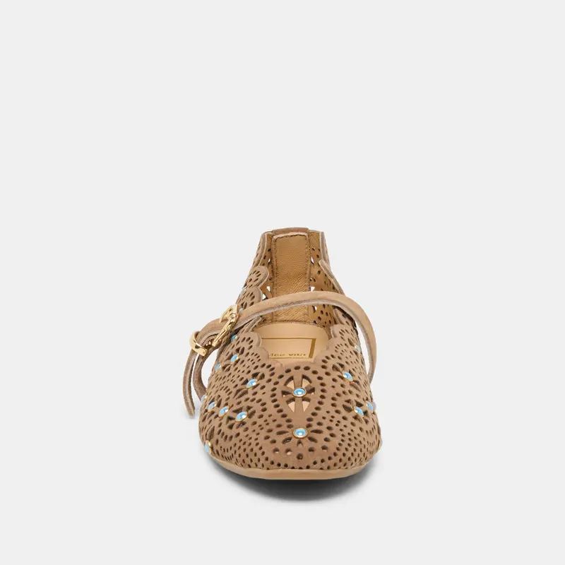 Morgin Ballet Flats Mushroom Suede 6