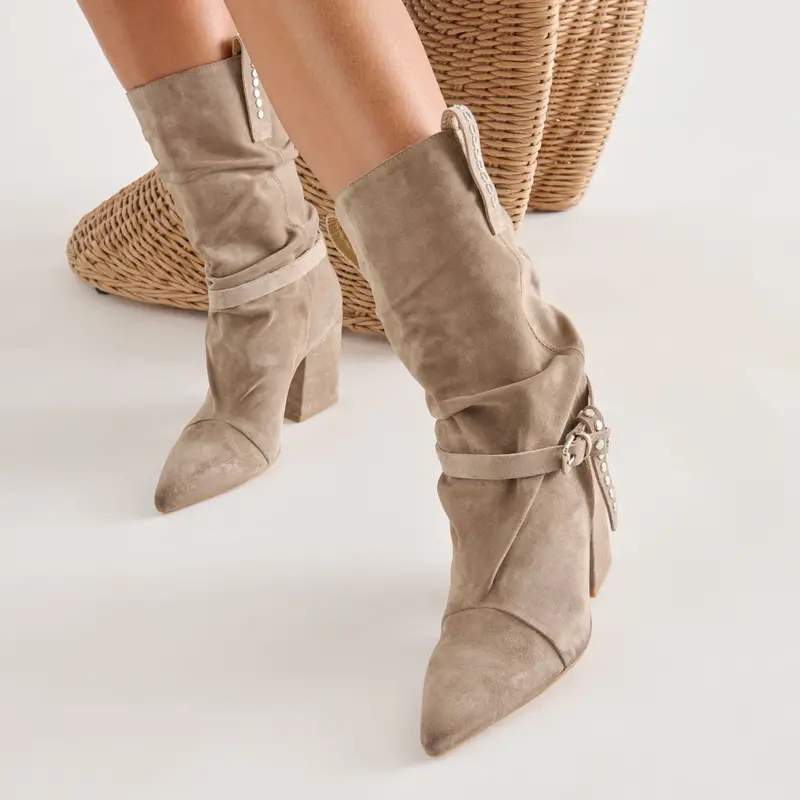 Morla Boots Taupe Suede 4