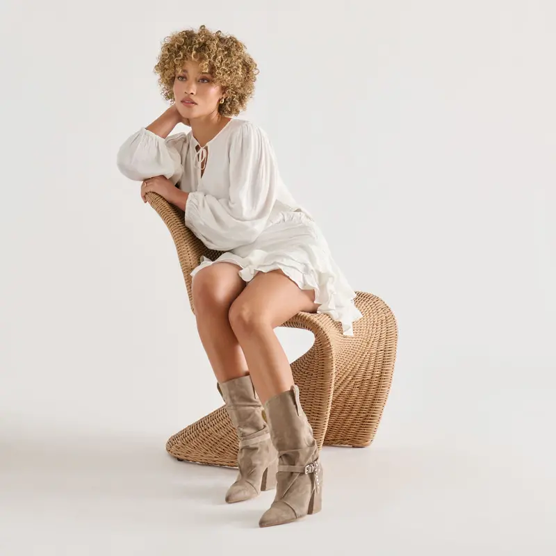 Morla Boots Taupe Suede 6