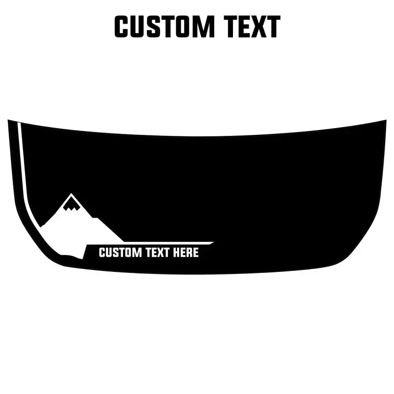 Mountain Peak Stealth Hood Overlay (Printed Series) For 2021+ Bronco 1