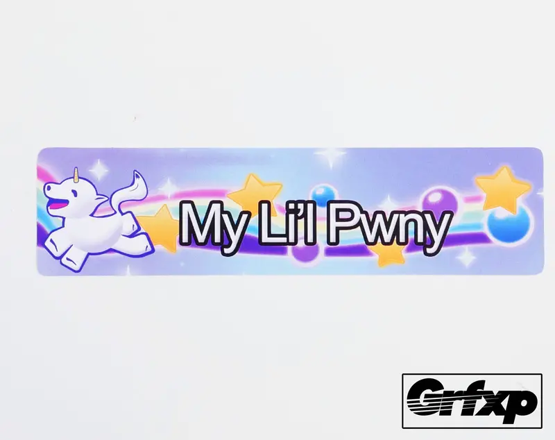 My Little Pwny Printed Sticker 1