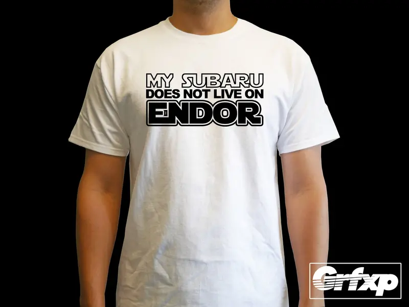 My Subaru Does Not Live On Endor T-Shirt 1