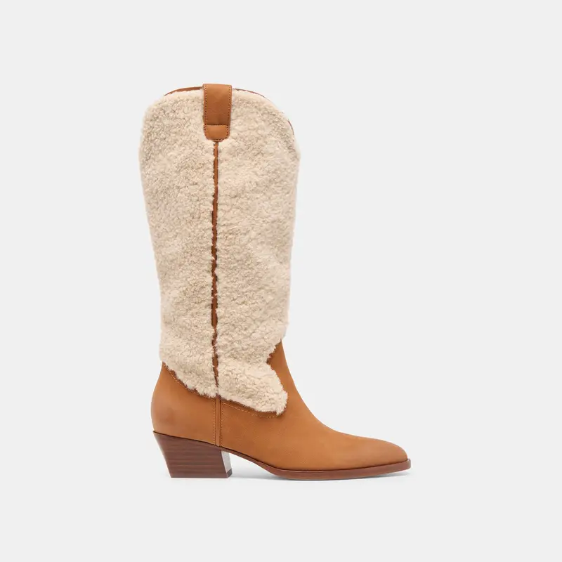Mykel Plush Boots Caramel Nubuck 1