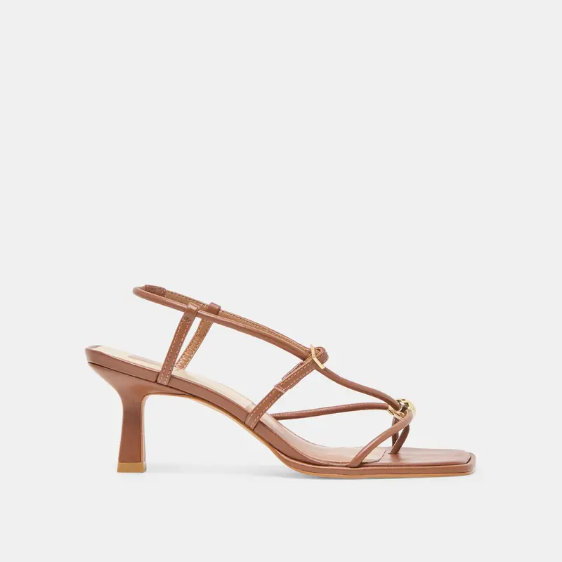 Mylee Heels Cognac Leather 1