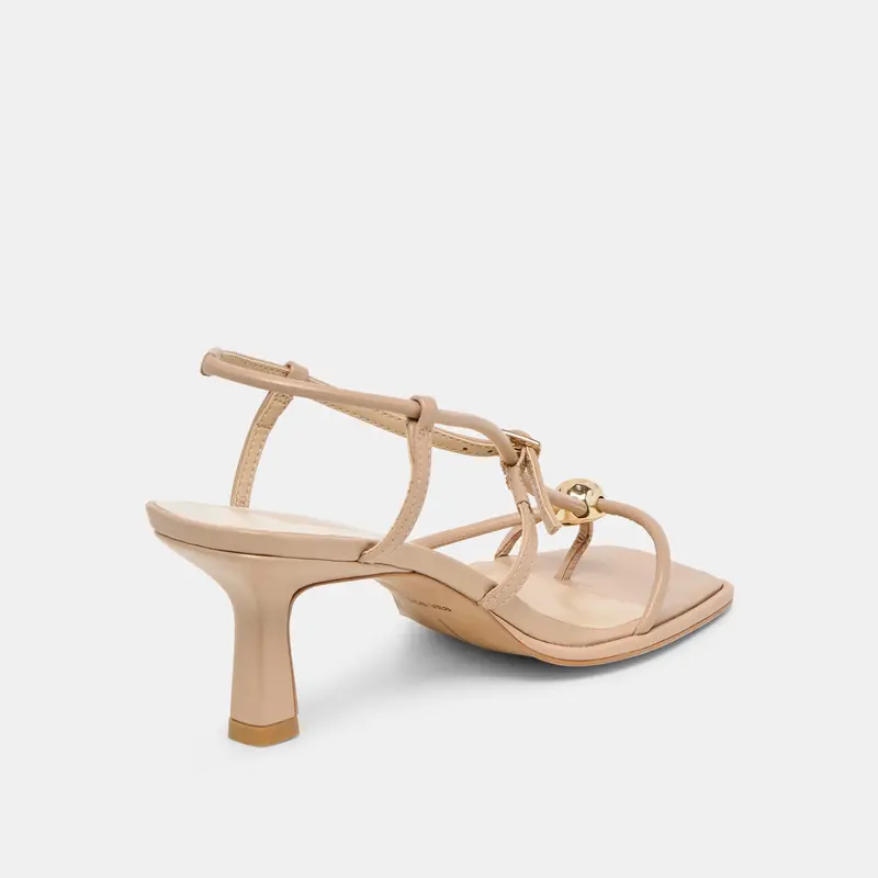 Mylee Wide Heels Light Tan Leather 3