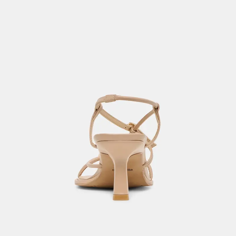Mylee Wide Heels Light Tan Leather 7