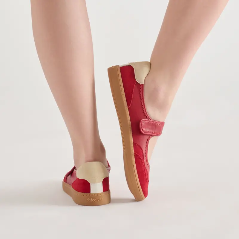 Nanet Sneakers Crimson Leather 2