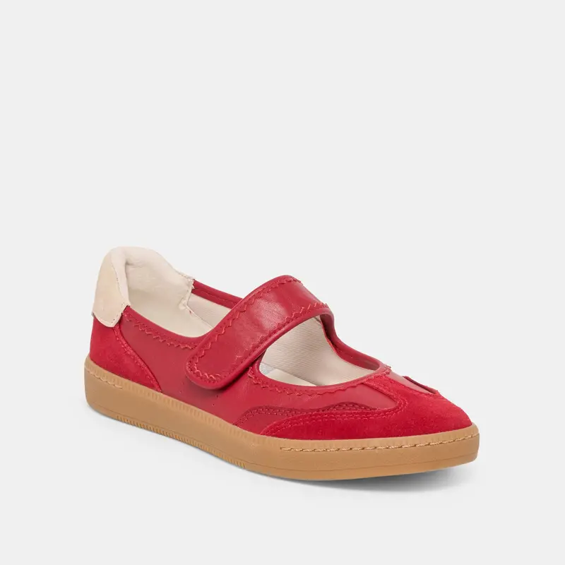 Nanet Sneakers Crimson Leather 3