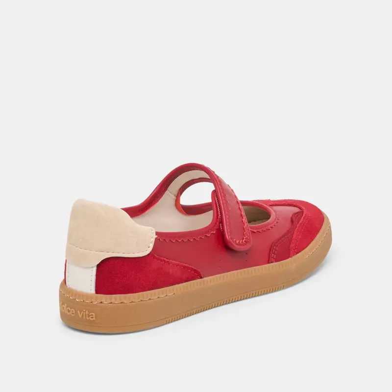 Nanet Sneakers Crimson Leather 4