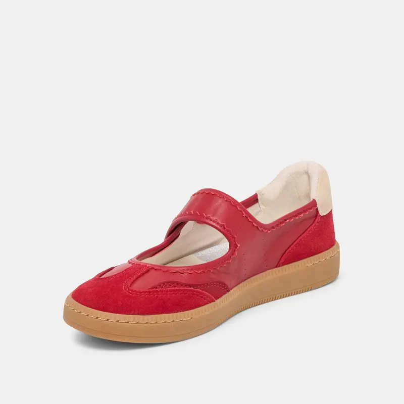 Nanet Sneakers Crimson Leather 5