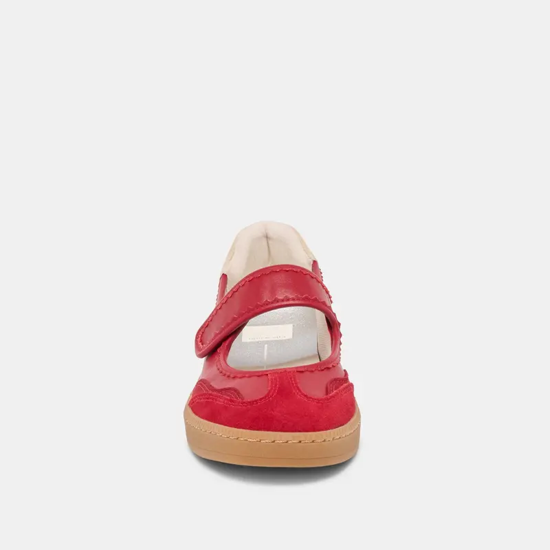 Nanet Sneakers Crimson Leather 7