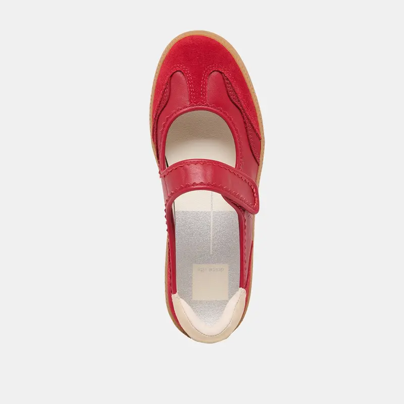 Nanet Sneakers Crimson Leather 9