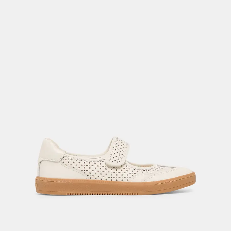Nanet Sneakers White Perforated Leather 1