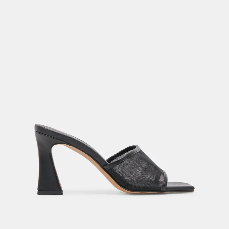 Narda Heels Onyx Mesh 1