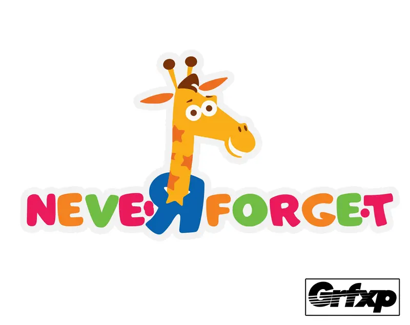 Neve R Forget Geoffrey (Toysrus) Printed Sticker 1