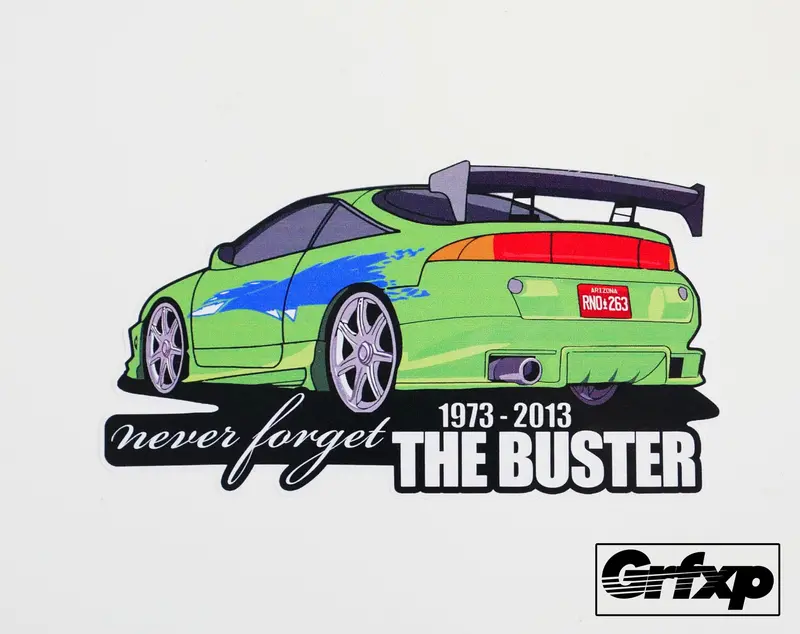 Never Forget The Buster Eclipse (Donation) Printed Sticker 1