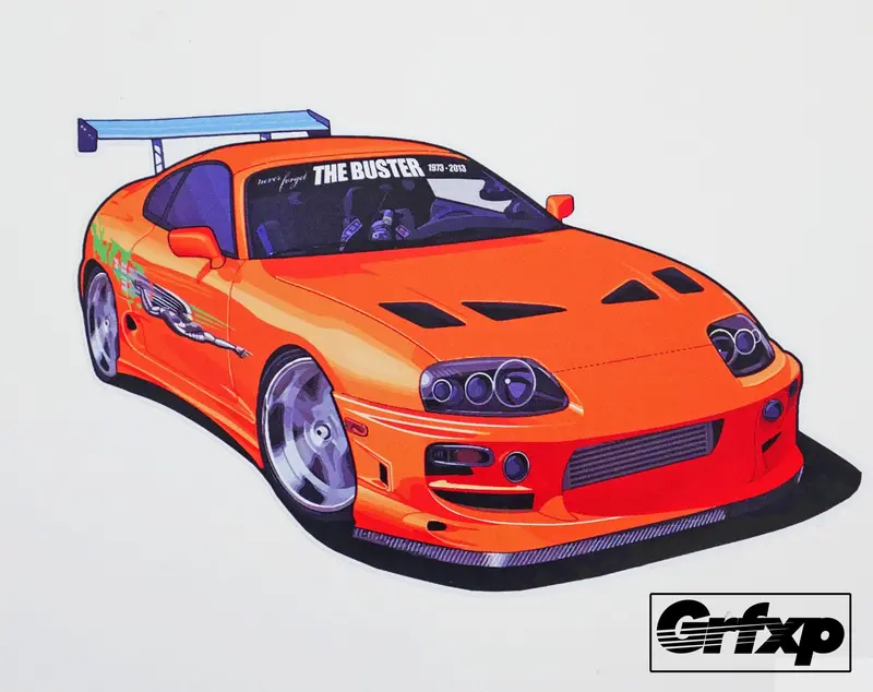 Never Forget The Buster Supra (Donation) Printed Sticker 1