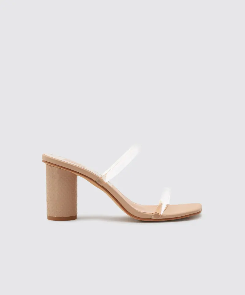 Noles Wide Heels Nude Crystal - Re:Vita 1
