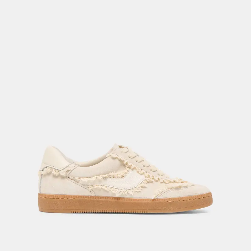 Notice Lace Sneakers Ivory Suede 1