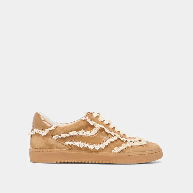 Notice Lace Sneakers Lt Brown Suede 1
