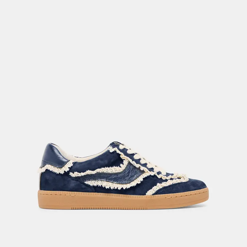 Notice Lace Sneakers Navy Suede 1