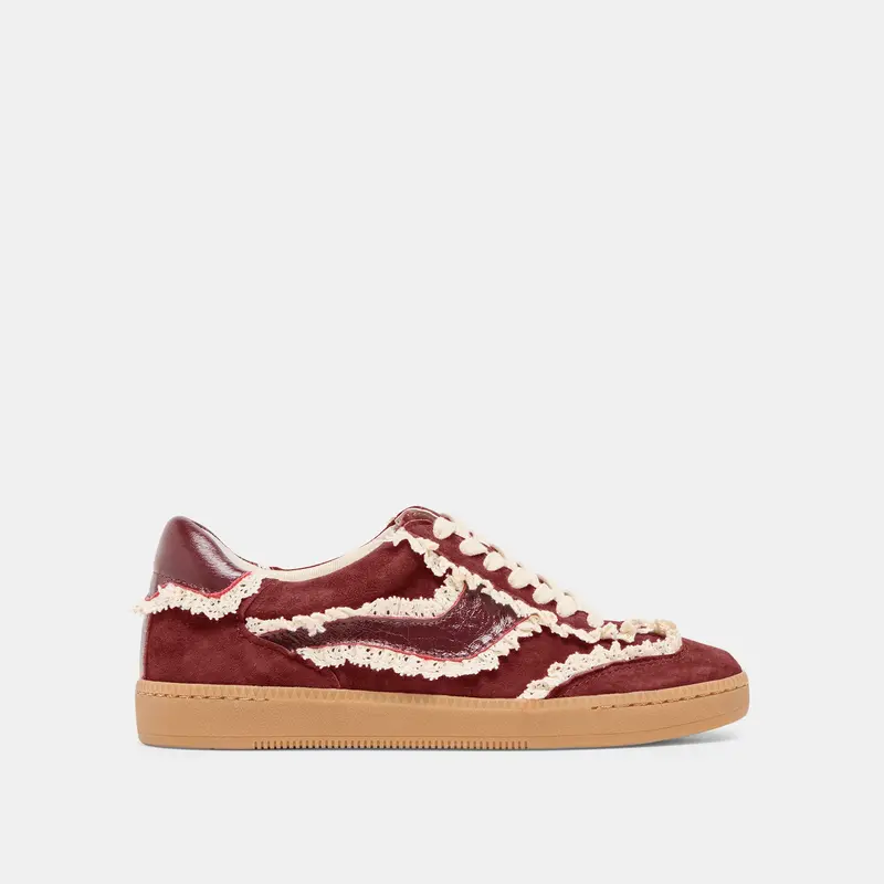 Notice Lace Sneakers Oxblood Suede 1
