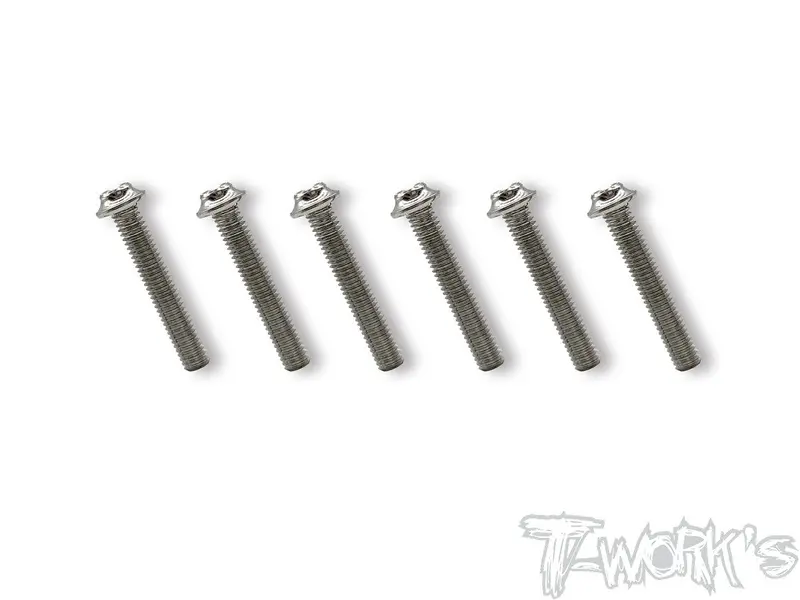Nss-Lu M3 Nickel Plated Steel Ufo Head Left Thread Screw ( 6Pcs.) 1