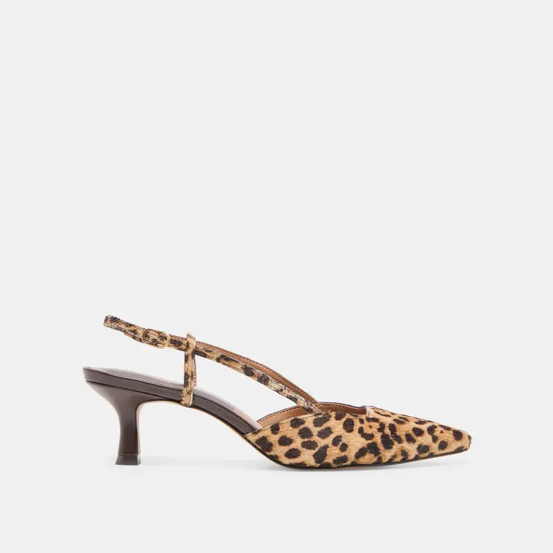 Odela Heels Dk Leopard Calf Hair 1