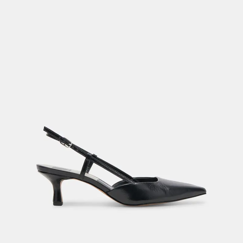 Odela Heels Midnight Crinkle Patent 1