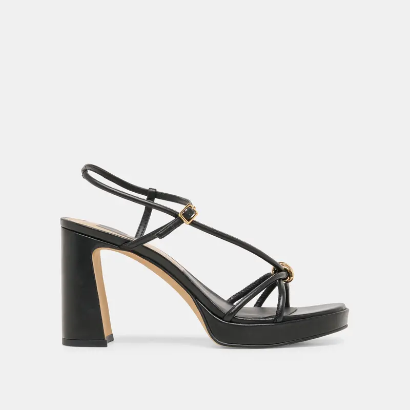 Odete Heels Black Leather 1